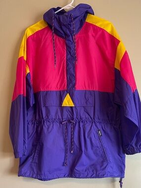 Vintage 80’s ISPO by Alto Sportswear Colorblock Anorak Windbreaker Jacket